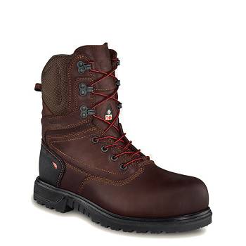 Red Wing Brnr XP 8-inch CSA Safety Toe - Hnede Nepremokave Topanky Damske, RW411SK